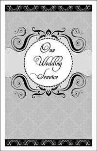Wedding Program Cover Template 13A - Graphic 11